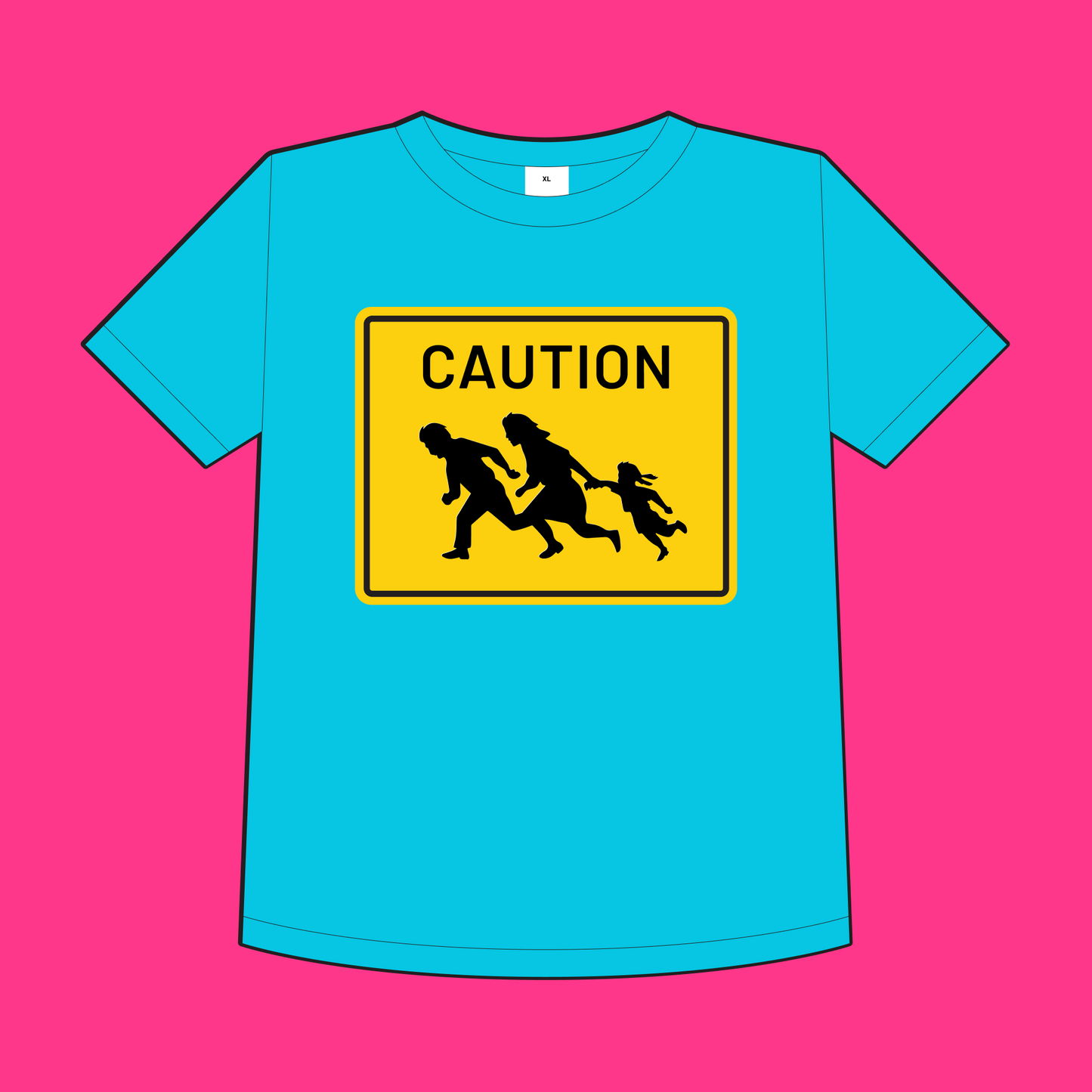 "Caution" Toddler Tee