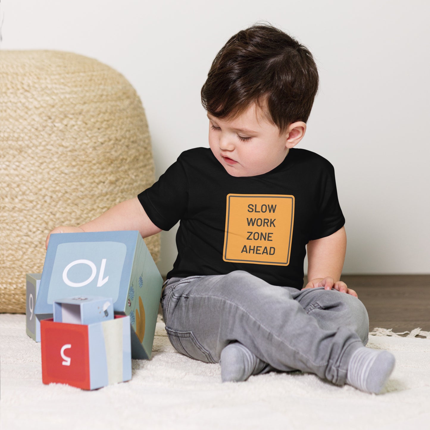 "Slow Work Zone Ahead" Toddler T-Shirt