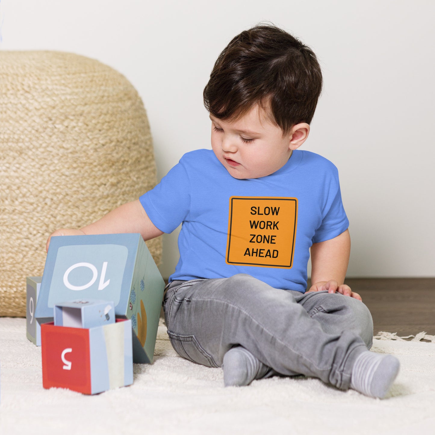 "Slow Work Zone Ahead" Toddler T-Shirt