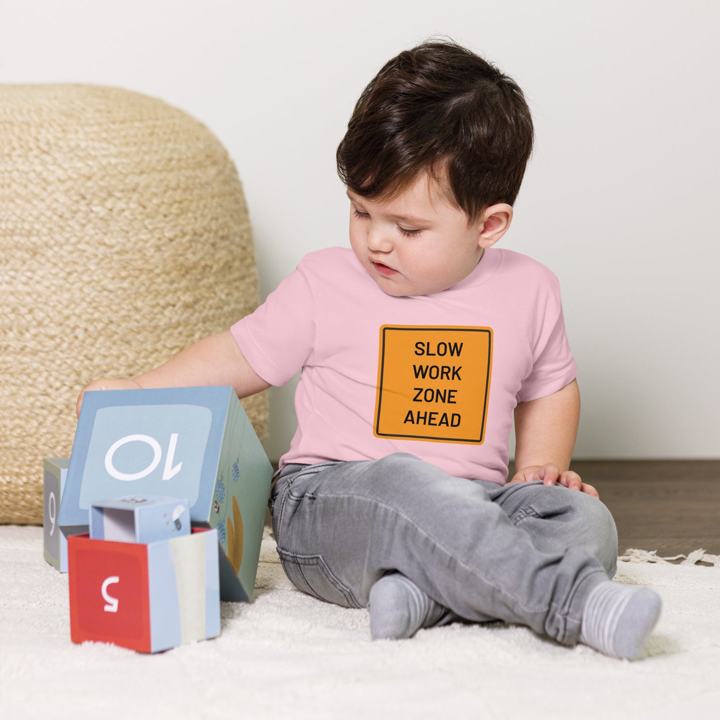 "Slow Work Zone Ahead" Toddler T-Shirt