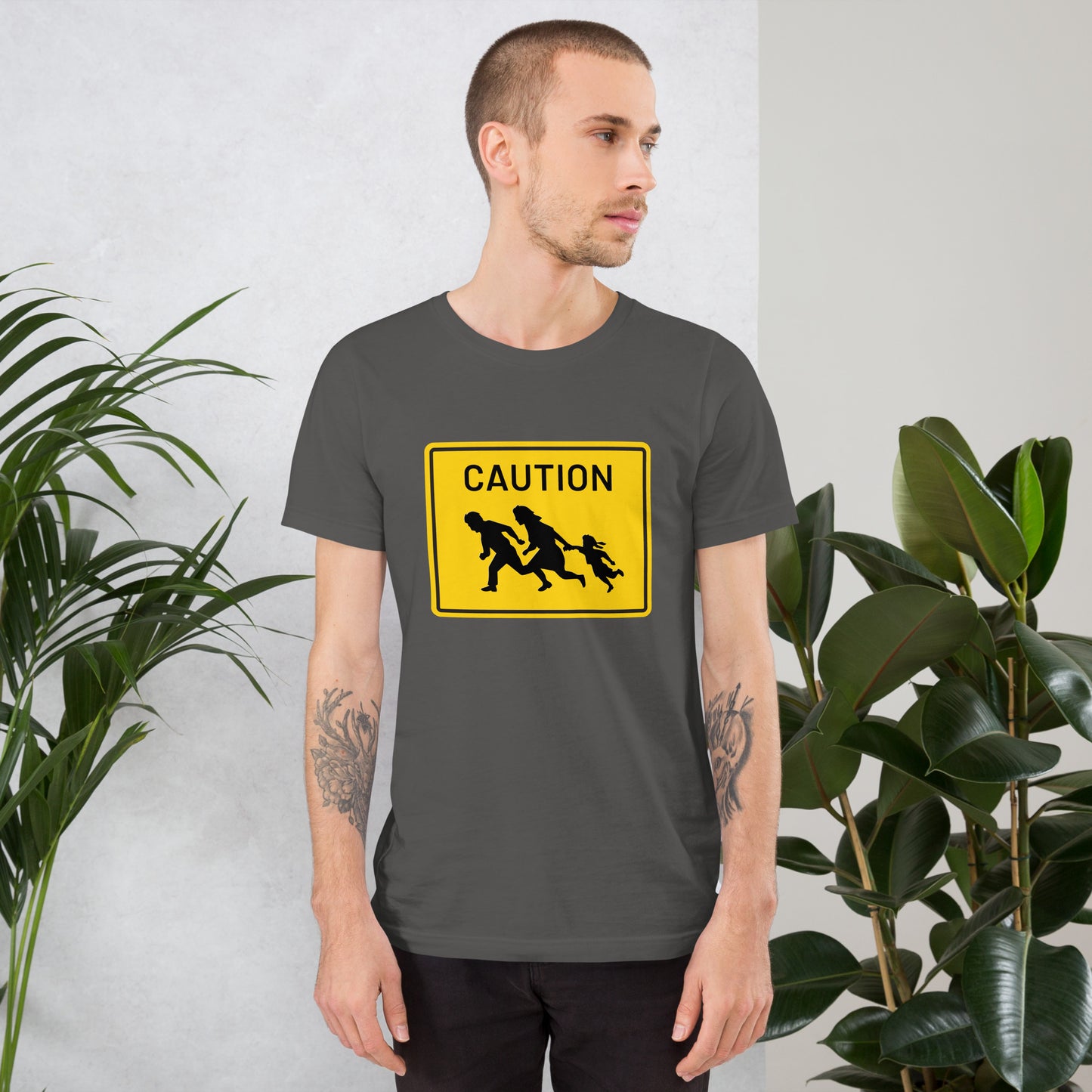 "Caution" Men's T-Shirt