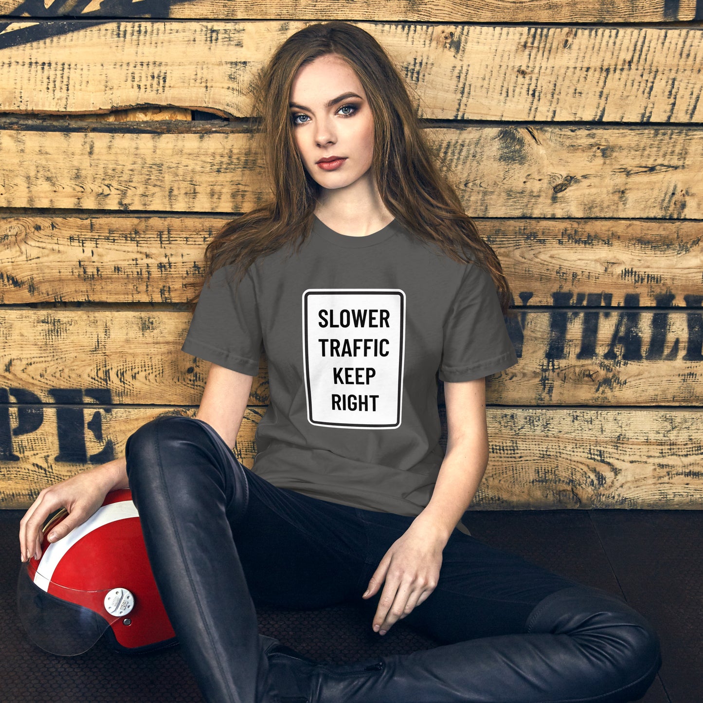 "Slower Traffic Keep Right" Women's T-Shirt