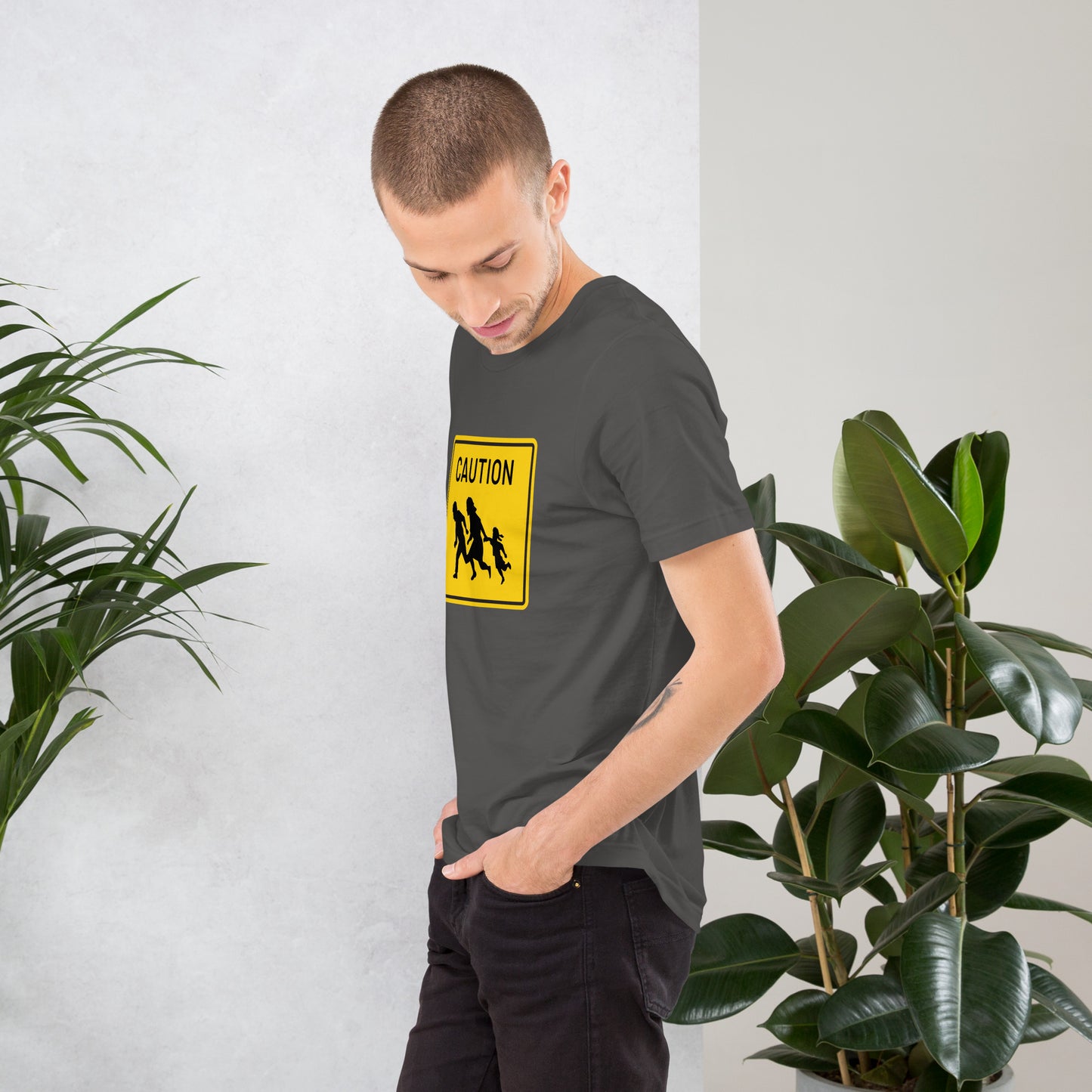 "Caution" Men's T-Shirt