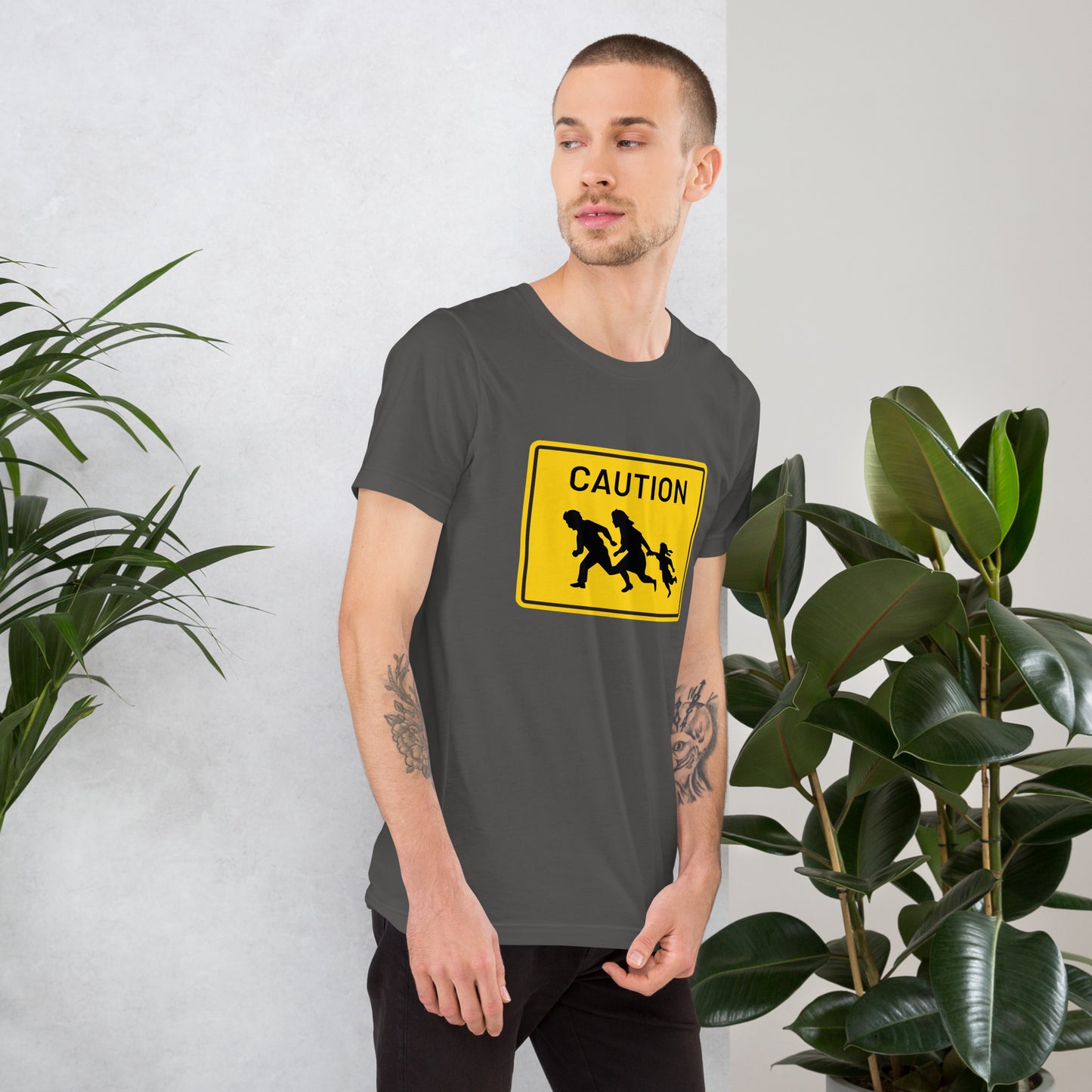 "Caution" Men's T-Shirt