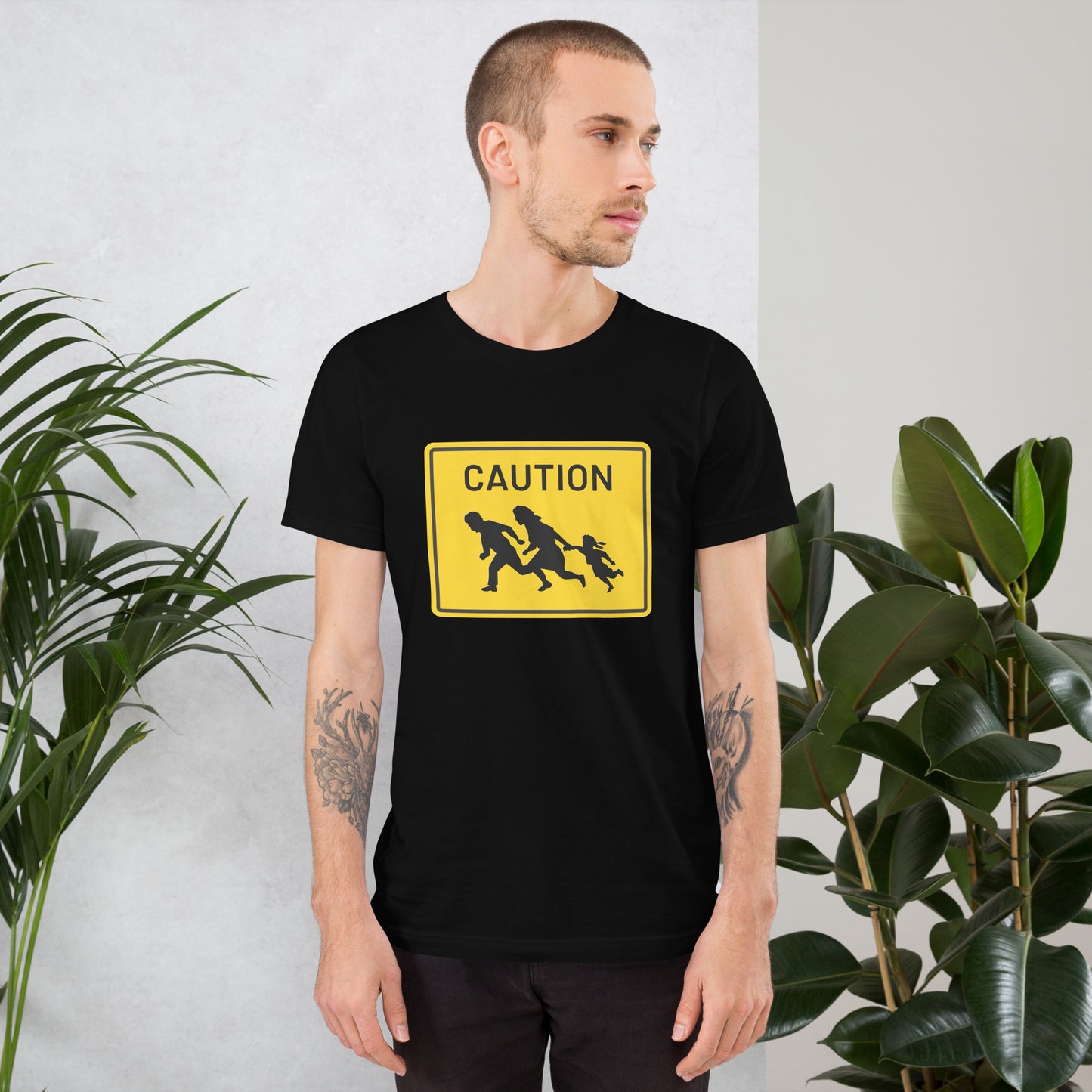 "Caution" Men's T-Shirt