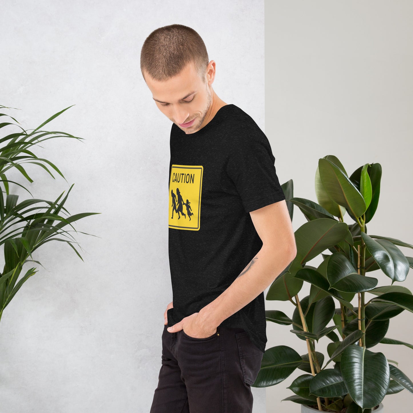 "Caution" Men's T-Shirt