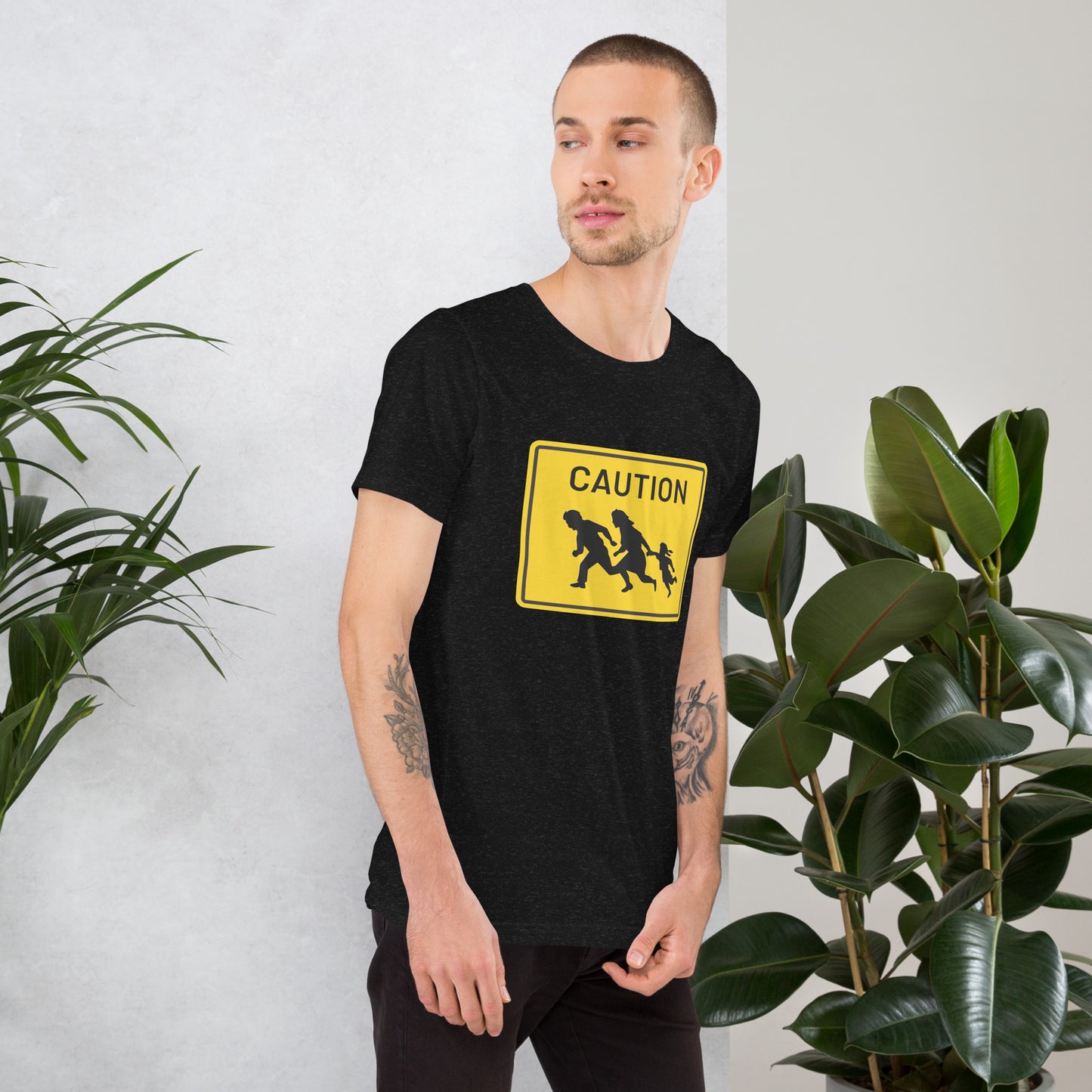 "Caution" Men's T-Shirt