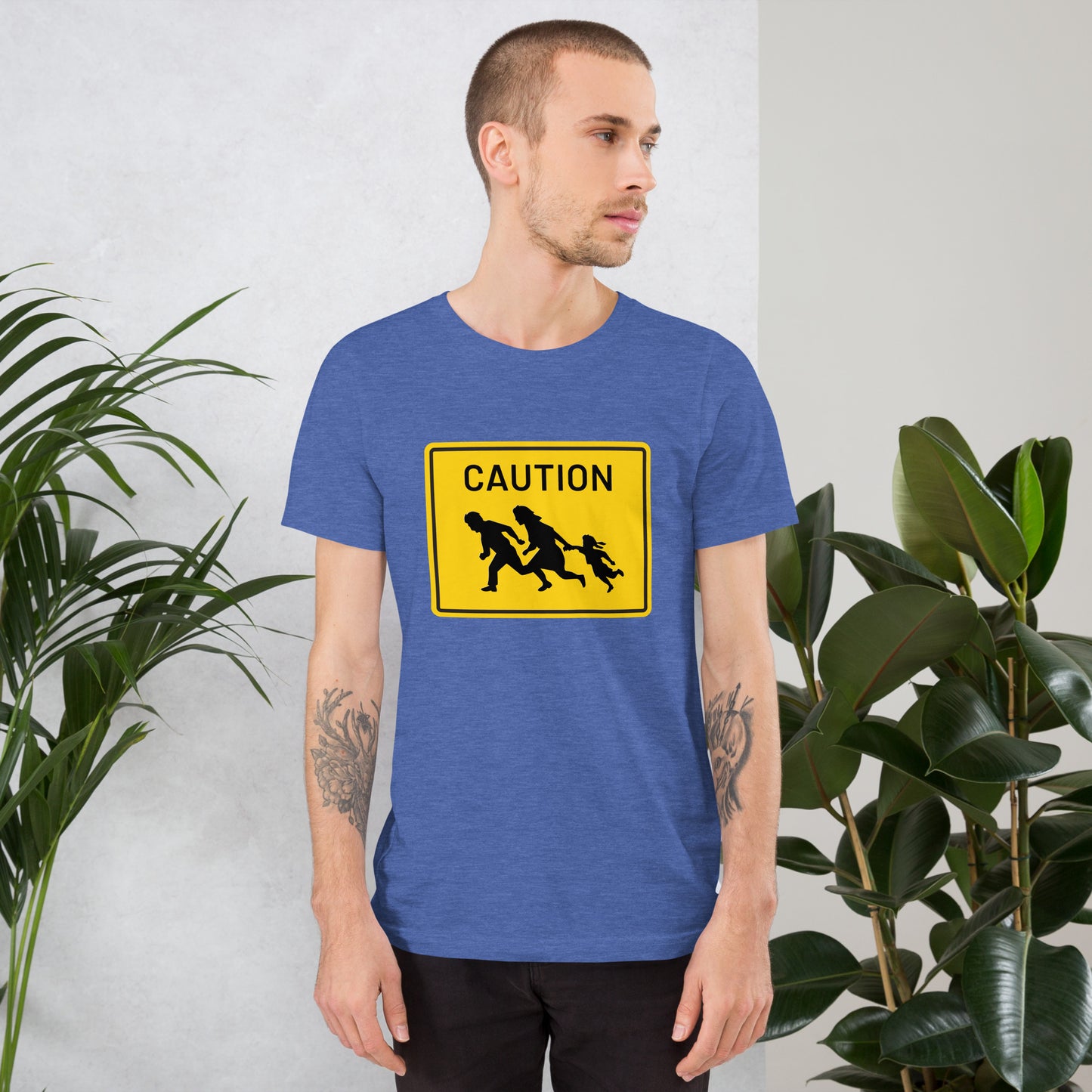 "Caution" Men's T-Shirt