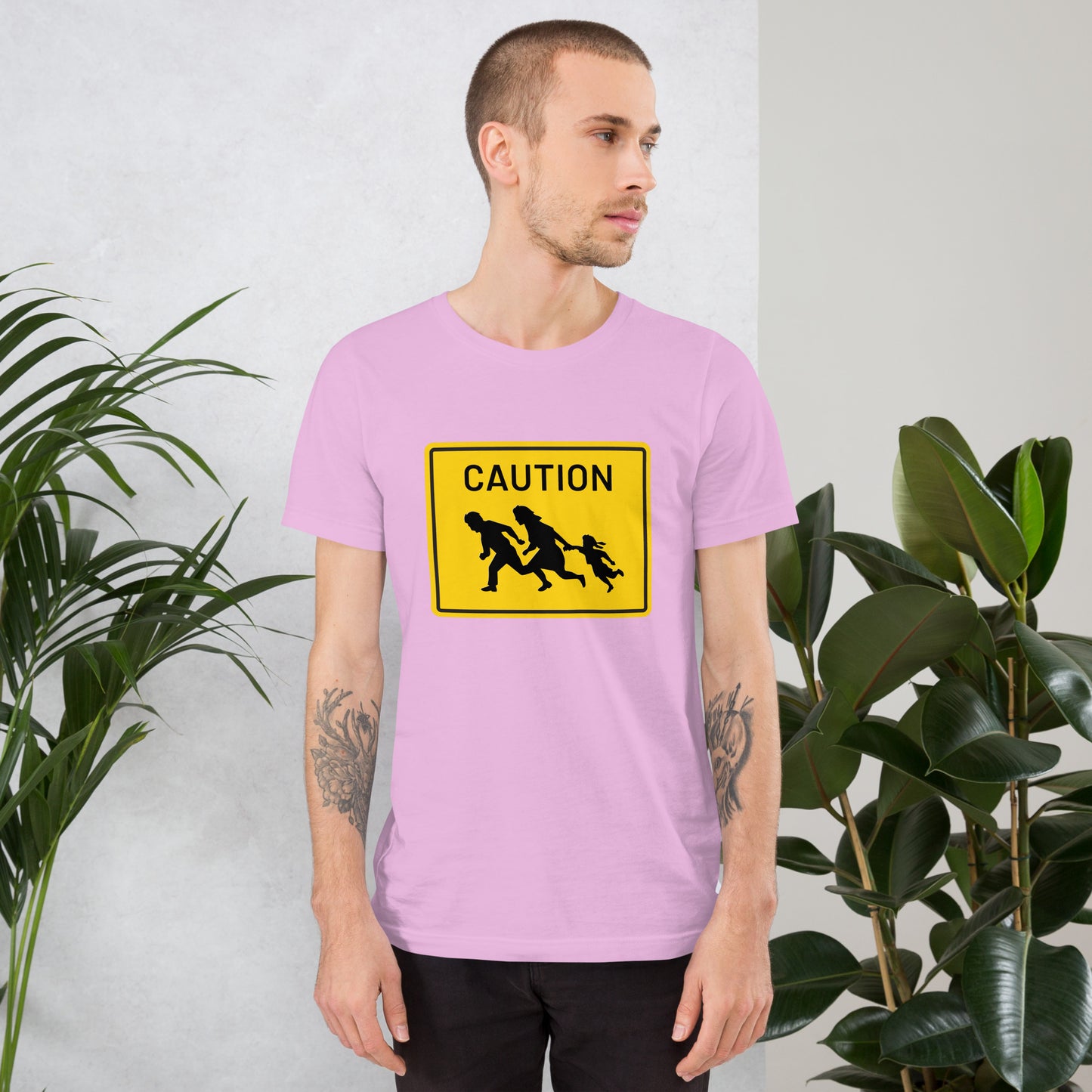 "Caution" Men's T-Shirt