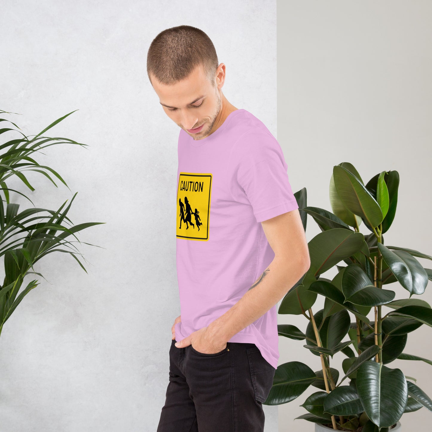 "Caution" Men's T-Shirt