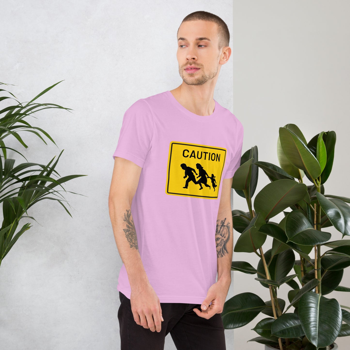 "Caution" Men's T-Shirt