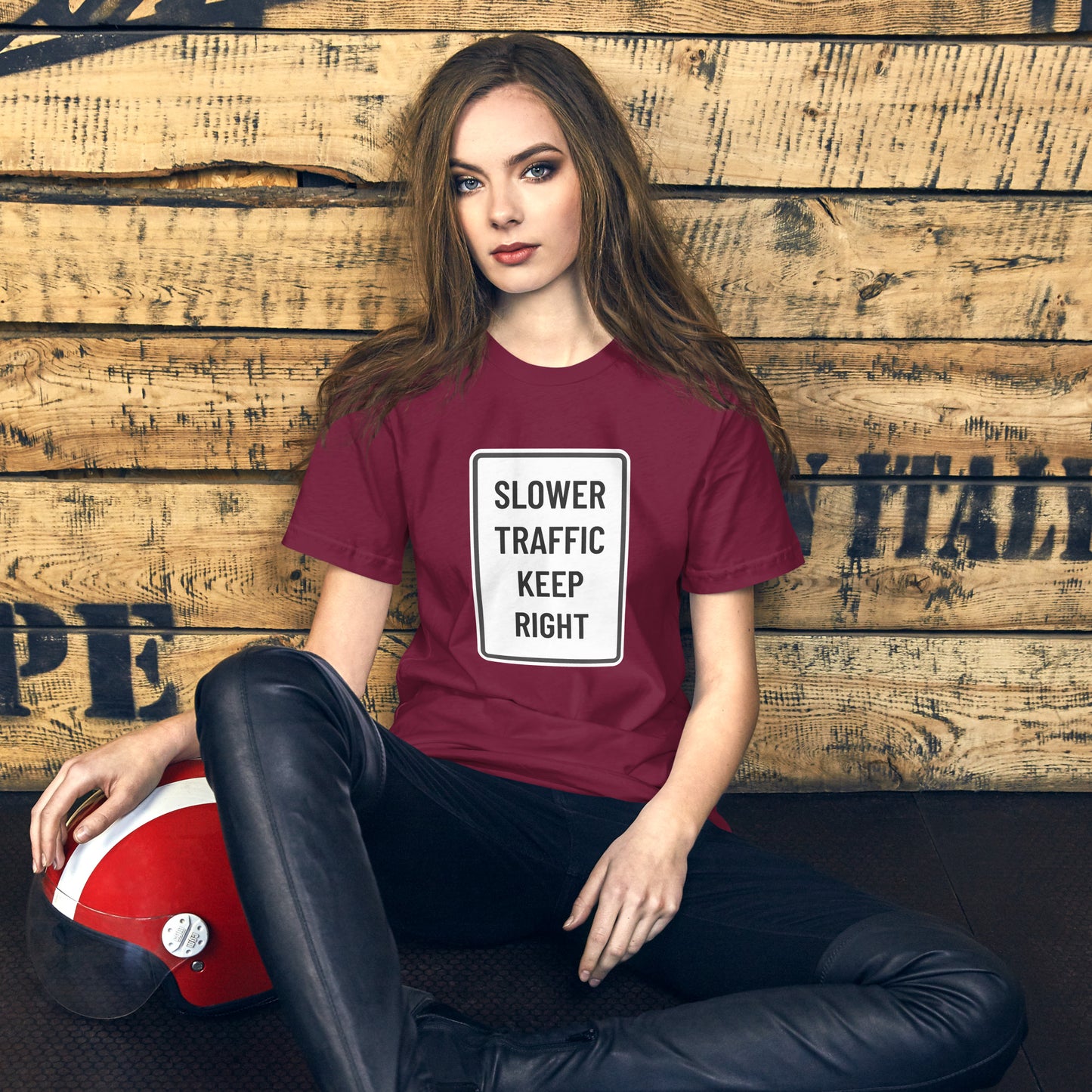 "Slower Traffic Keep Right" Women's T-Shirt