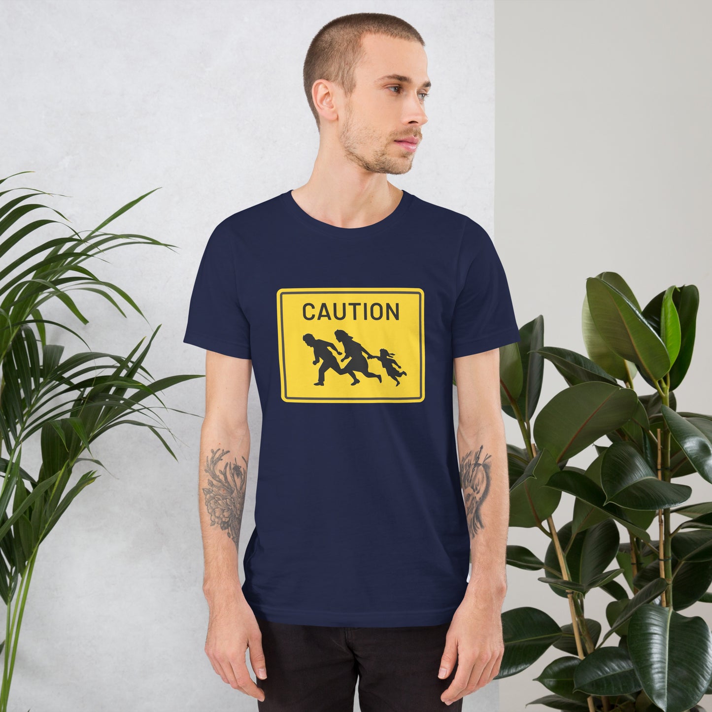 "Caution" Men's T-Shirt