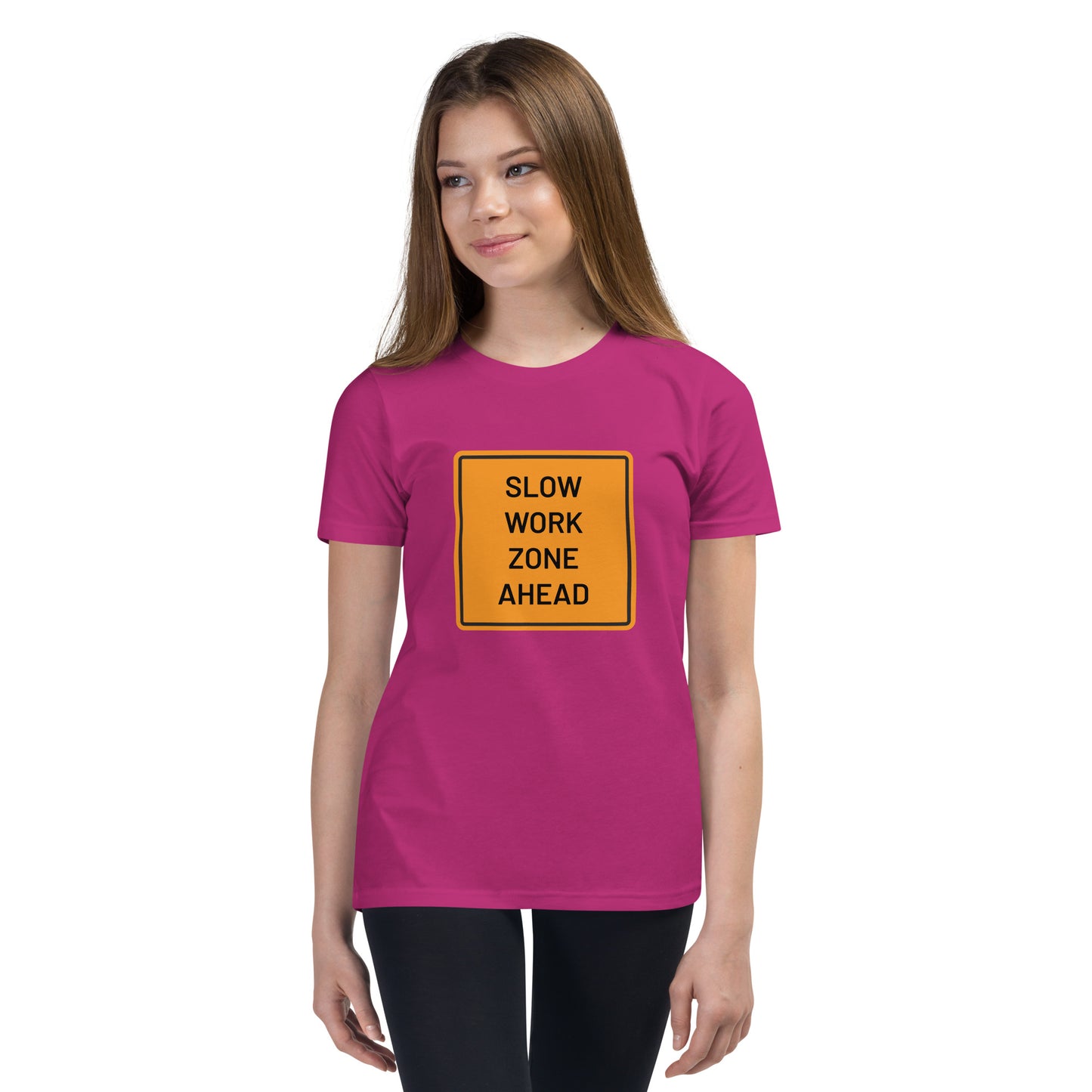 "Slow Work Zone Ahead" Youth T-Shirt