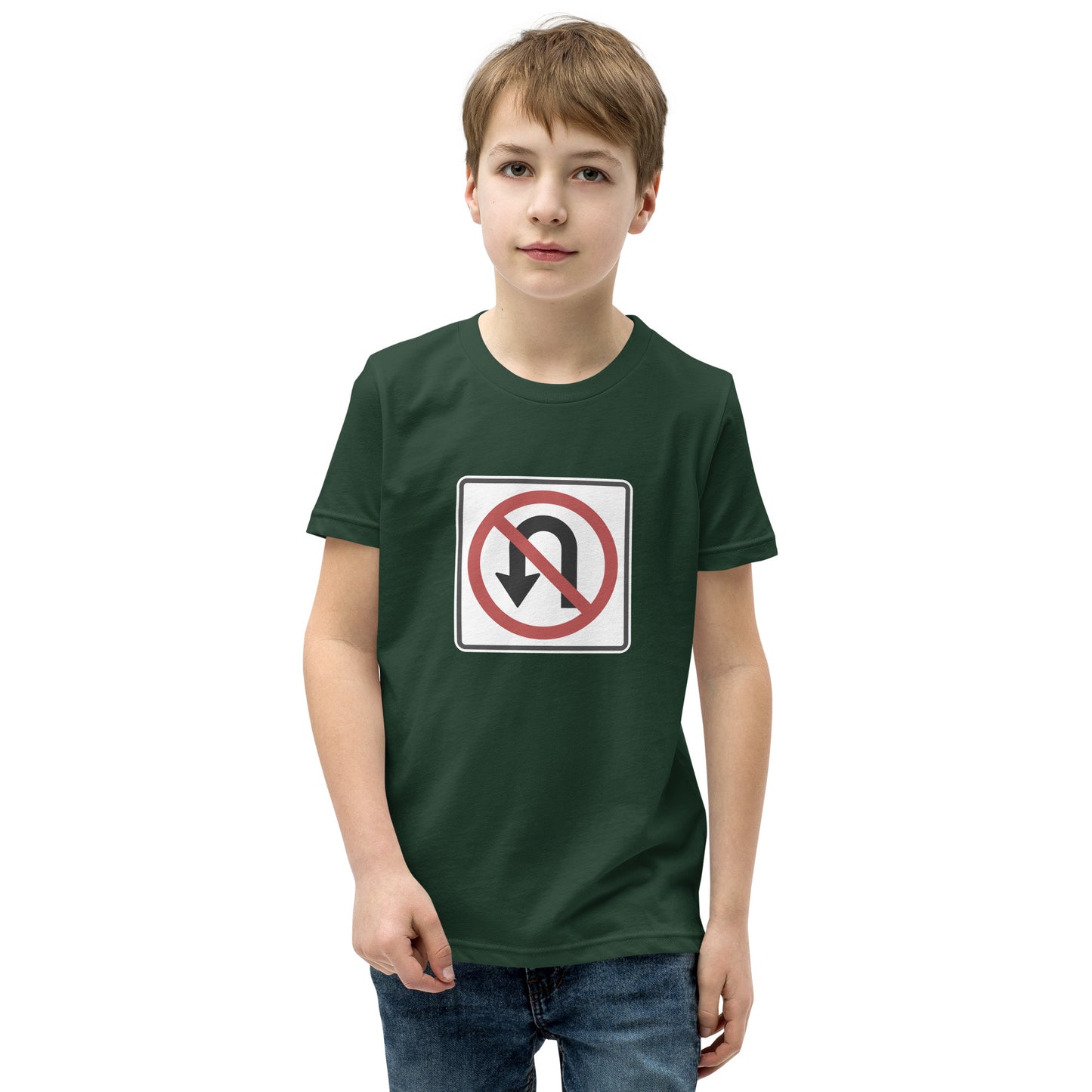 "No U Turn"  Youth T-Shirt