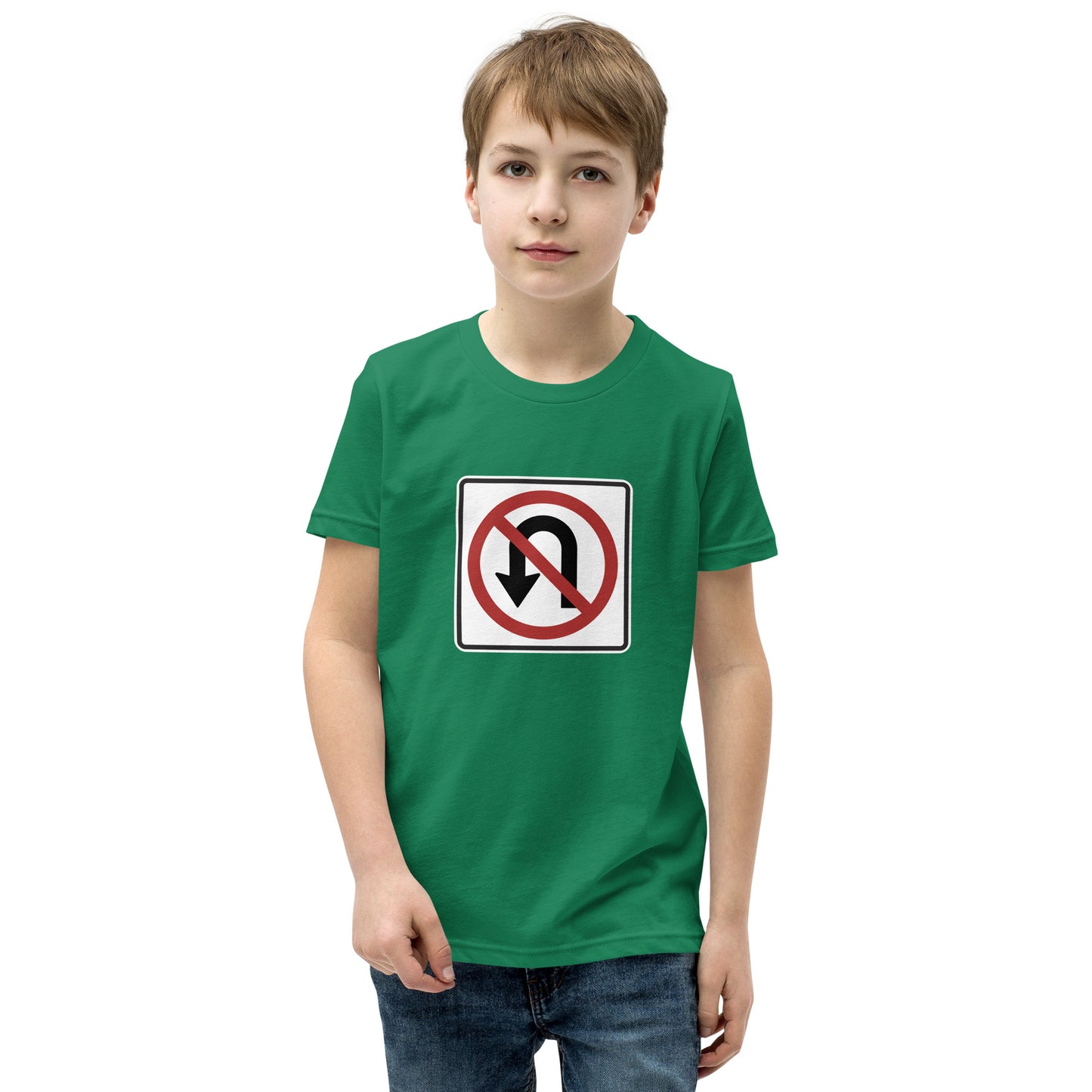 "No U Turn"  Youth T-Shirt