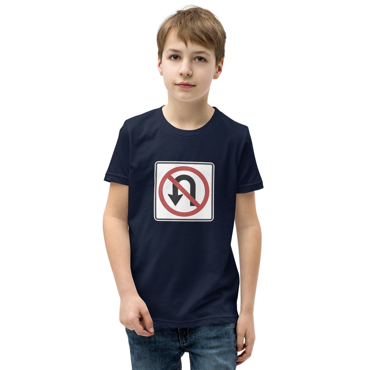 "No U Turn"  Youth T-Shirt